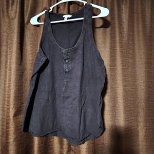 Black tank with buttons